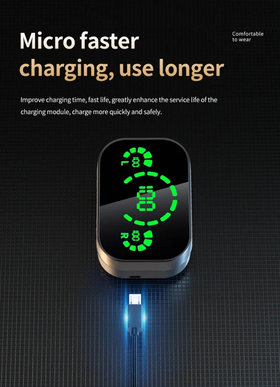 YD03 Wireless Bluetooth Earphones Headphones Outdoor Sport Headset 5.3 With Charging Bin Display Touch Control Earbuds for Muisc