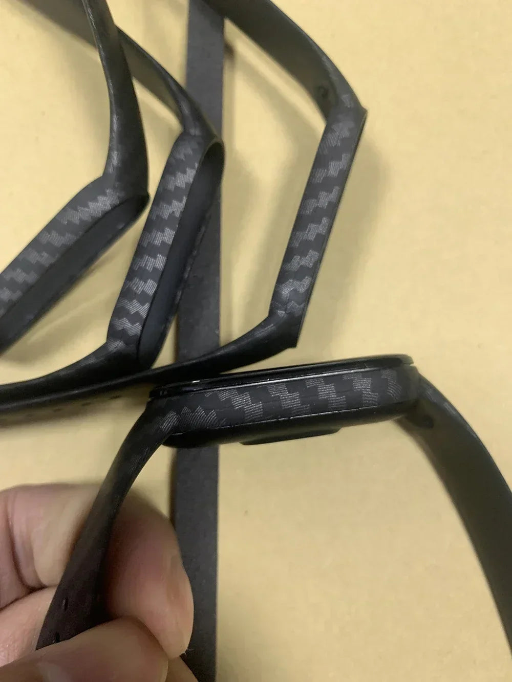 Xiaomi Mi Band 3‑7 Carbon Fiber Silicone Strap