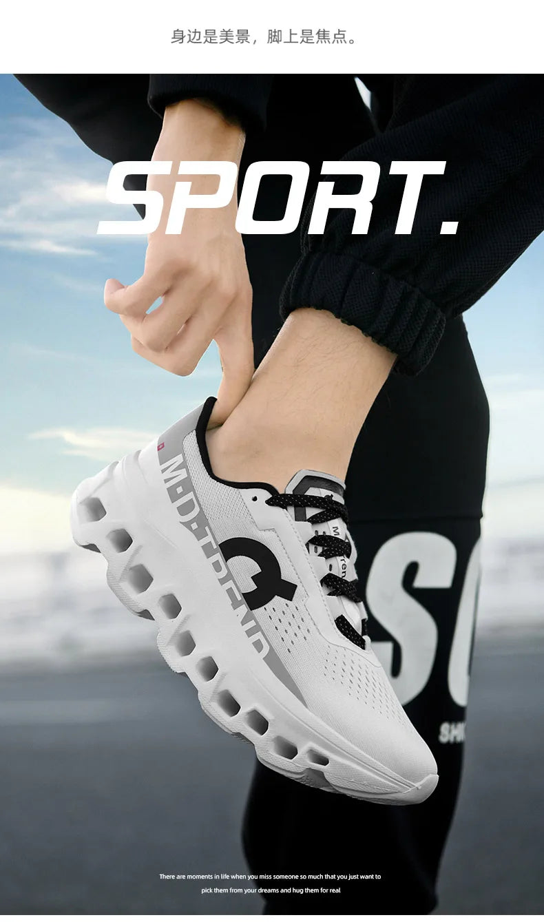 Men’s Sports Sneakers – Comfortable, Lightweight, Air-Cushion Running & Outdoor Shoes