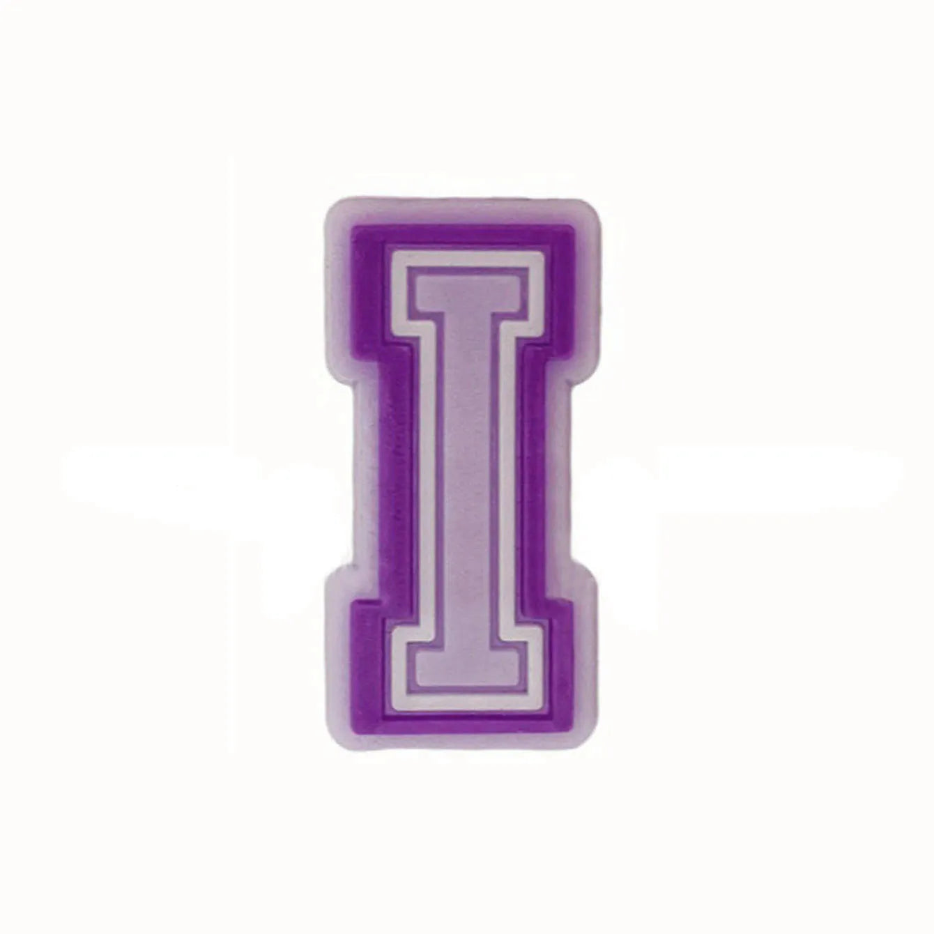 Purple Alphabet Letter Pins Shoe Charms for Crocs Clog Bubble Slides Accessories DIY Shoe Decoration Buckle Charms Party Gifts