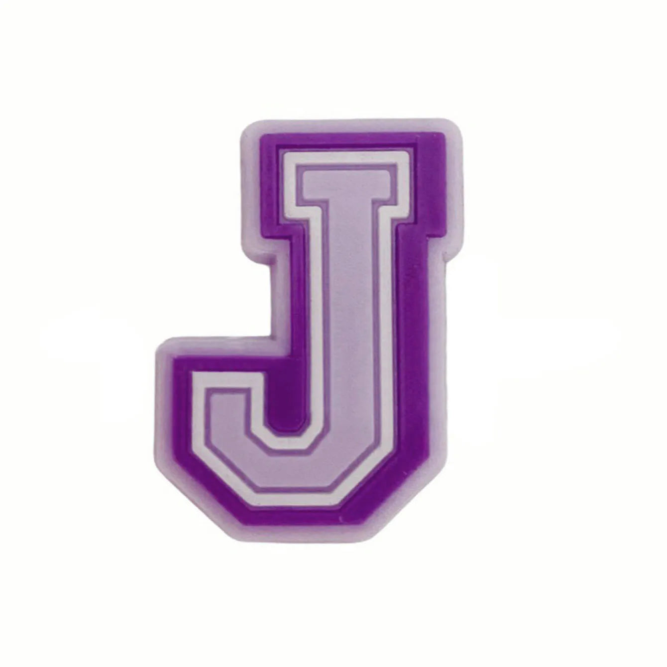 Purple Alphabet Letter Pins Shoe Charms for Crocs Clog Bubble Slides Accessories DIY Shoe Decoration Buckle Charms Party Gifts