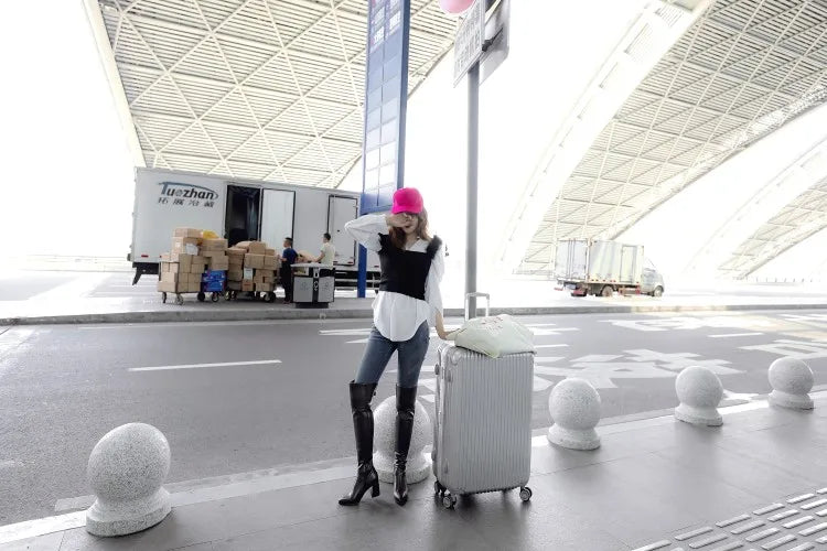 NASBAVI Women’s Over-the-Knee Boots – Winter Thigh-High, Thick Heel, Stretch Slip-On Autumn Shoes