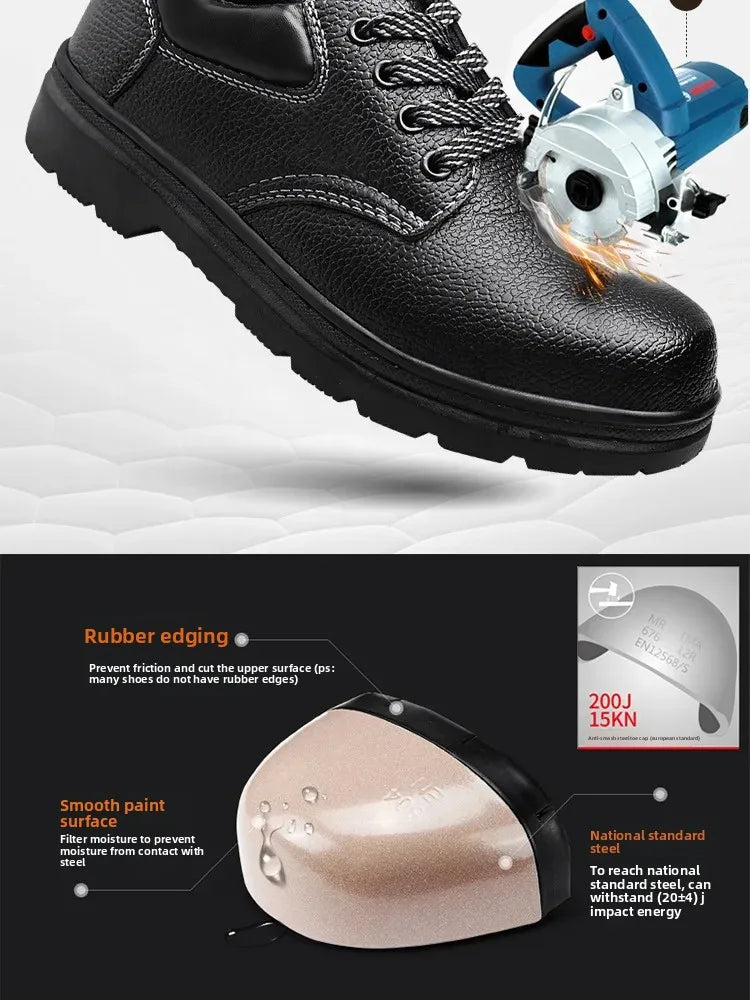 Men’s Safety Work Shoes – Steel Toe, Lightweight, Comfortable, Anti-Impact & Anti-Stab