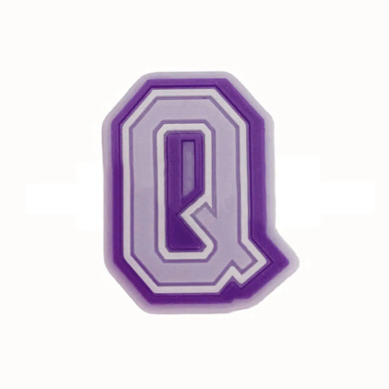 Purple Alphabet Letter Pins Shoe Charms for Crocs Clog Bubble Slides Accessories DIY Shoe Decoration Buckle Charms Party Gifts