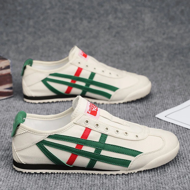 Men’s Lightweight Casual Sneakers – Breathable Canvas, Soft, Non-Slip, Lace-Up Shoes