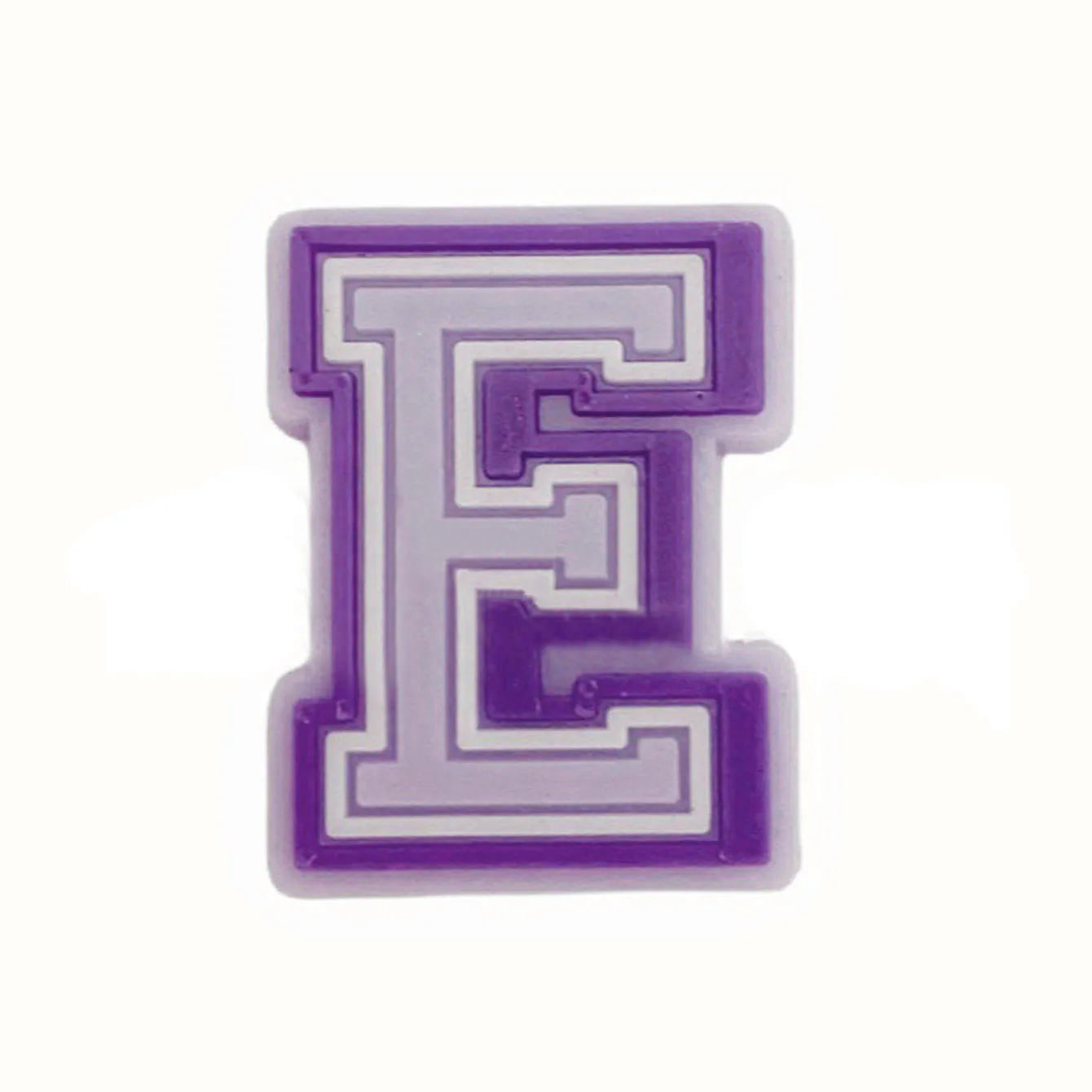 Purple Alphabet Letter Pins Shoe Charms for Crocs Clog Bubble Slides Accessories DIY Shoe Decoration Buckle Charms Party Gifts