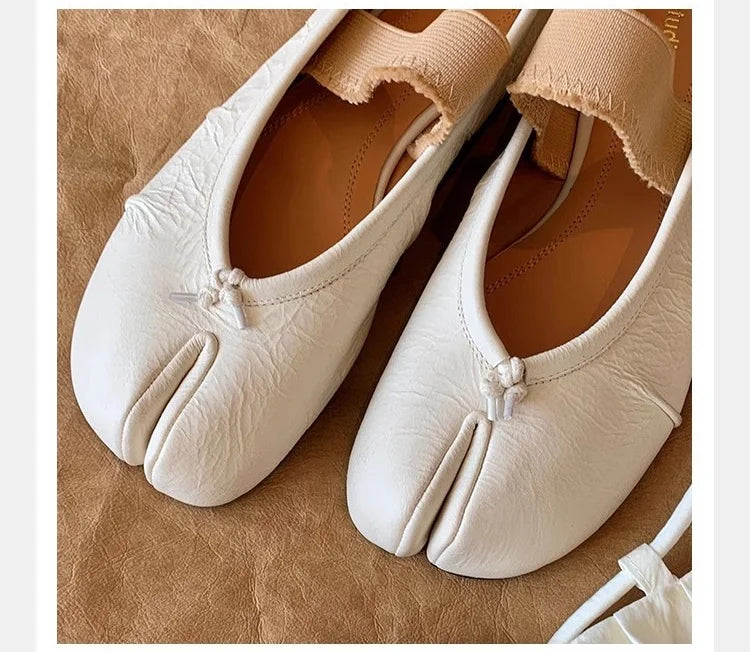 Women’s Split-Toe Flats – Retro Casual Loafers & Soft Moccasin Sneakers