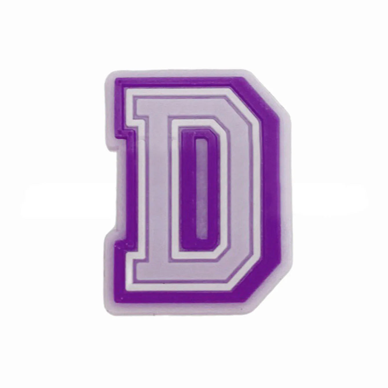 Purple Alphabet Letter Pins Shoe Charms for Crocs Clog Bubble Slides Accessories DIY Shoe Decoration Buckle Charms Party Gifts