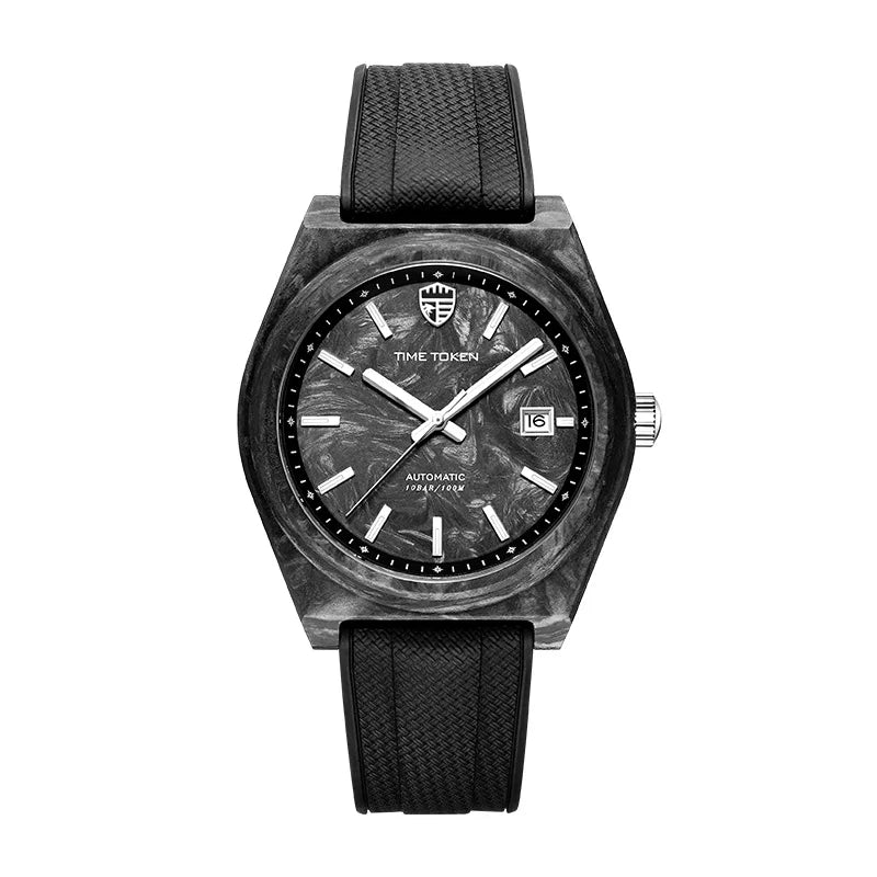 Luxury 40mm Carbon Automatic Diver Watch