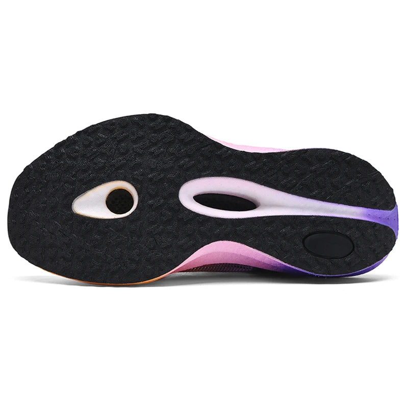 Men's Carbon Board Sneakers Anti-slip Cushioned Comfortable Racing Training Running Shoes Mesh Tennis Shoes Casual for Women