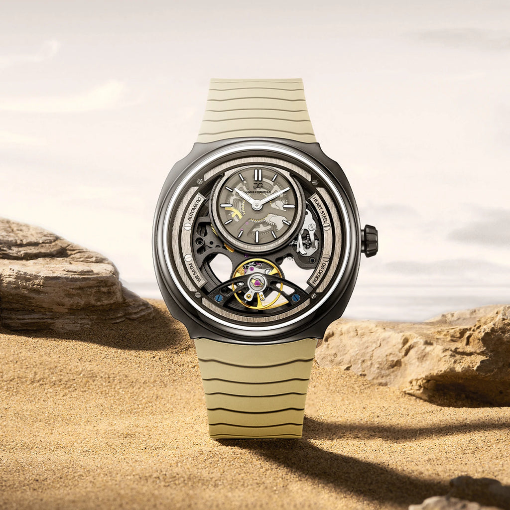 DANIEL GORMAN Men’s Automatic Watch – Sports Silicone Strap, 5 ATM Waterproof, Mechanical