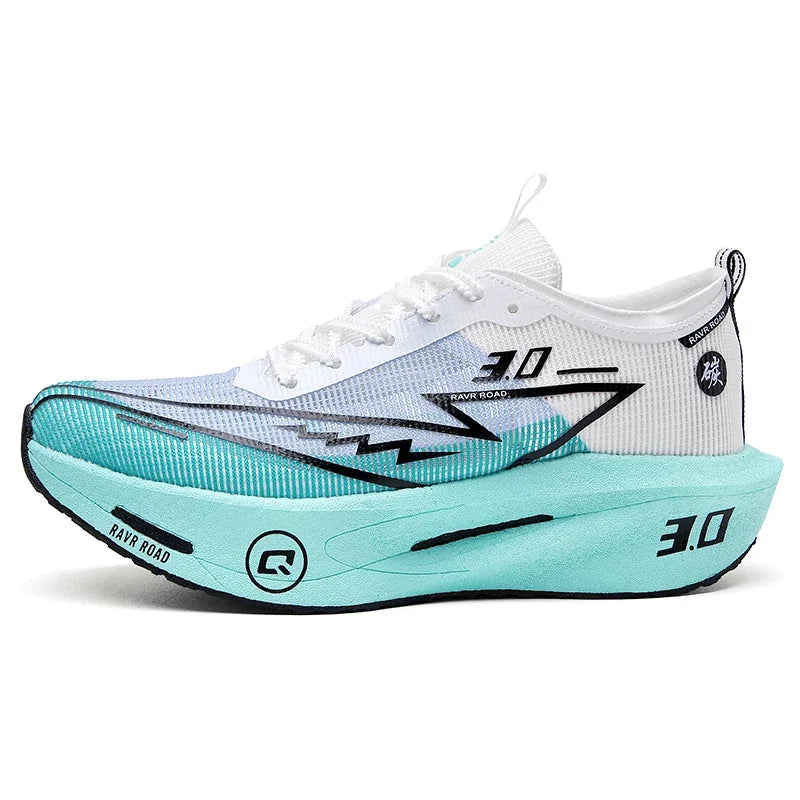 Men's Carbon Board Sneakers Anti-slip Cushioned Comfortable Racing Training Running Shoes Mesh Tennis Shoes Casual for Women