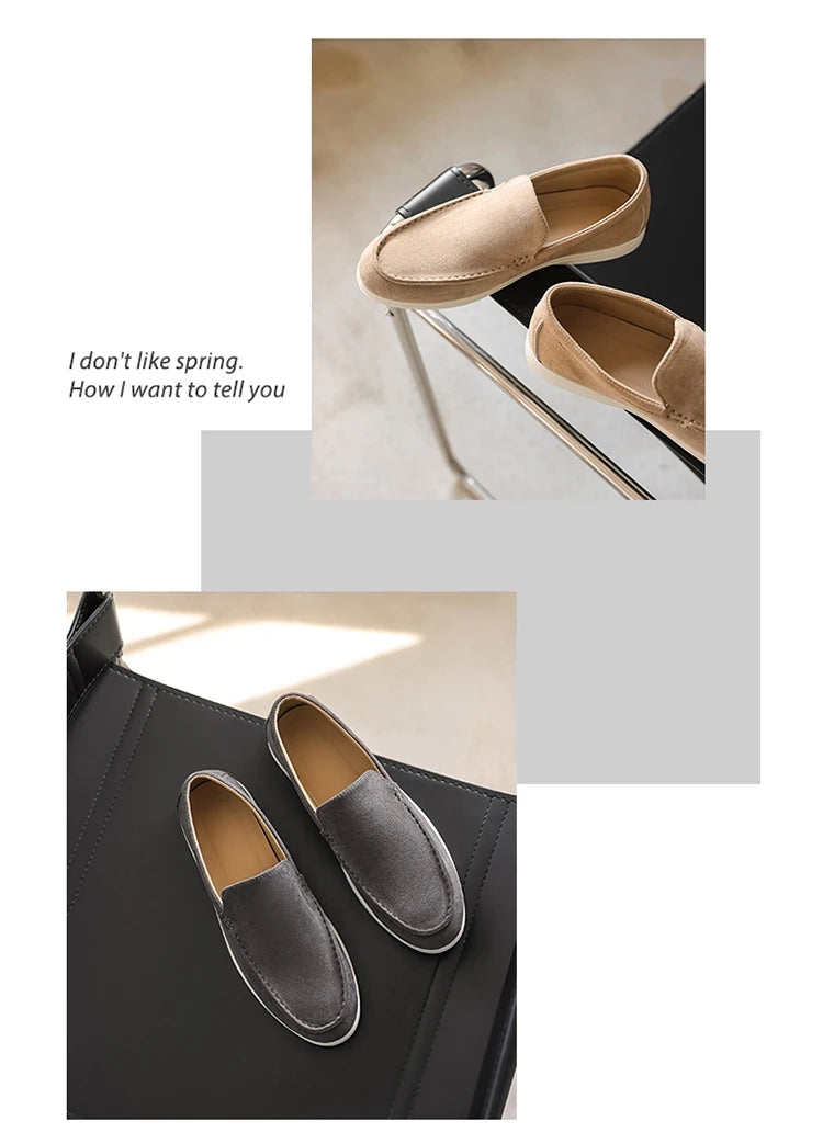 2025 Spring Men’s Leather Casual Shoes – Thick-Soled, British Style, Fashionable Sports Sneakers