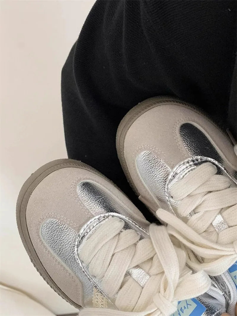 Women’s Casual Sneakers – Lace-Up Vulcanized, Luxury Tennis & Running Shoes