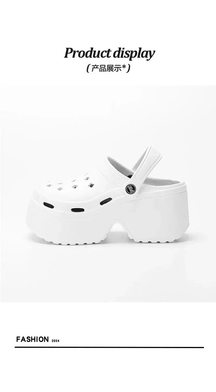 Women’s Summer Platform Clogs – Thick Sole, Non-Slip Beach & Casual Sandals
