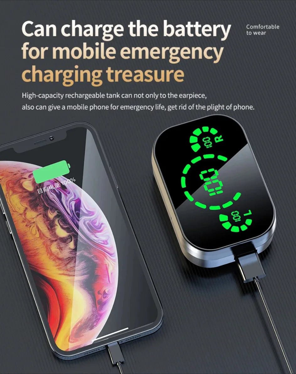 YD03 Wireless Bluetooth Earphones Headphones Outdoor Sport Headset 5.3 With Charging Bin Display Touch Control Earbuds for Muisc