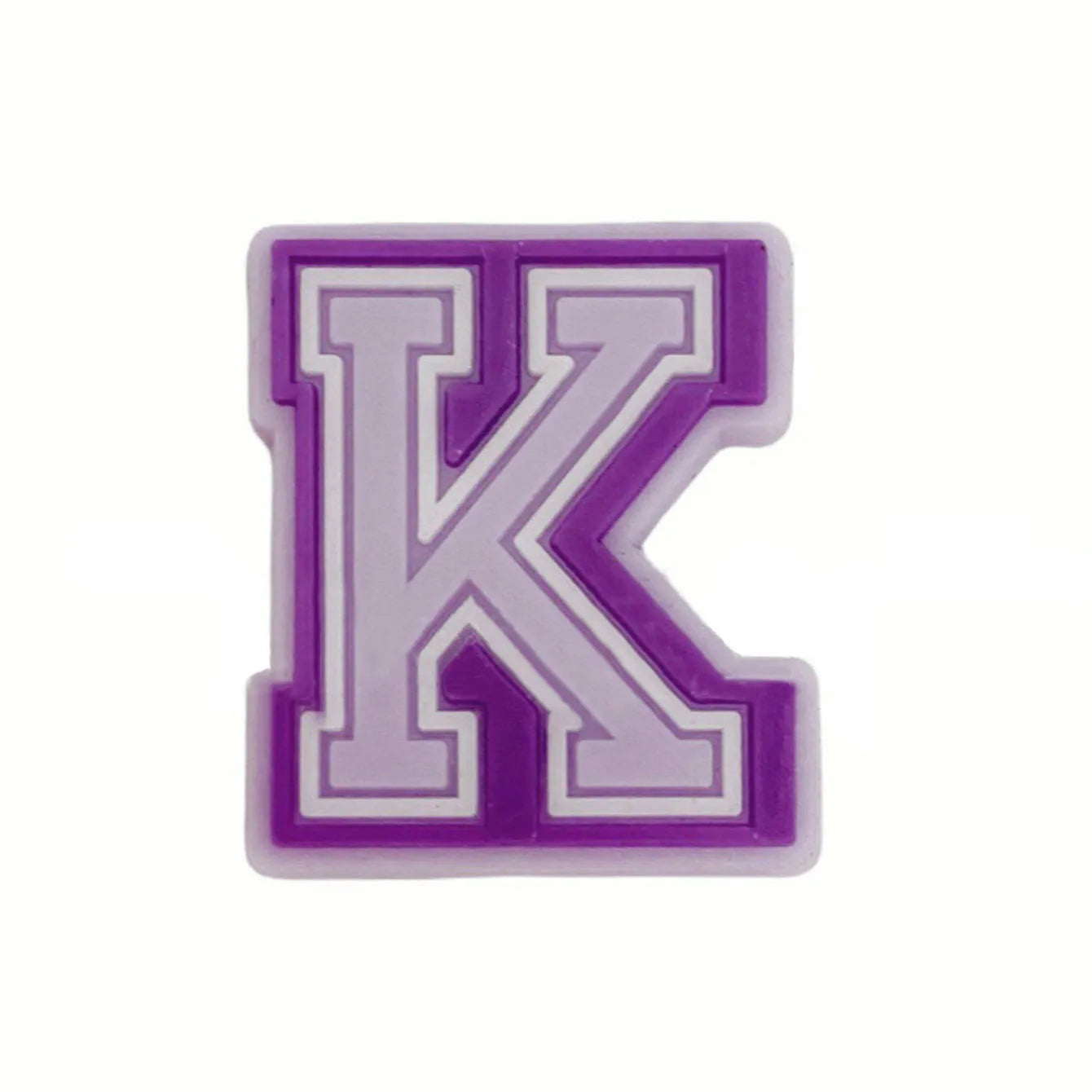 Purple Alphabet Letter Pins Shoe Charms for Crocs Clog Bubble Slides Accessories DIY Shoe Decoration Buckle Charms Party Gifts