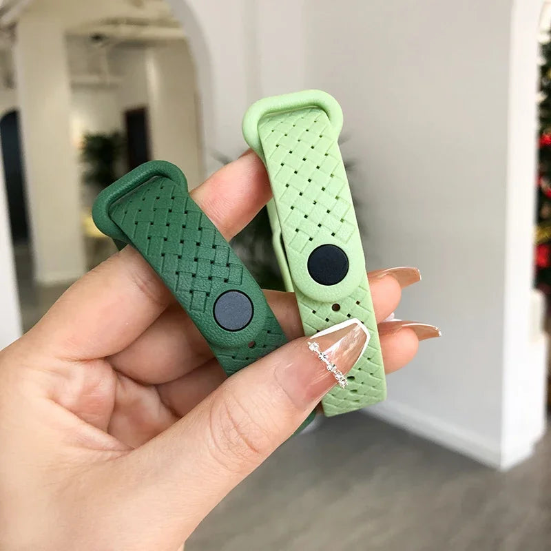 Xiaomi Mi Band 3‑7 Carbon Fiber Silicone Strap