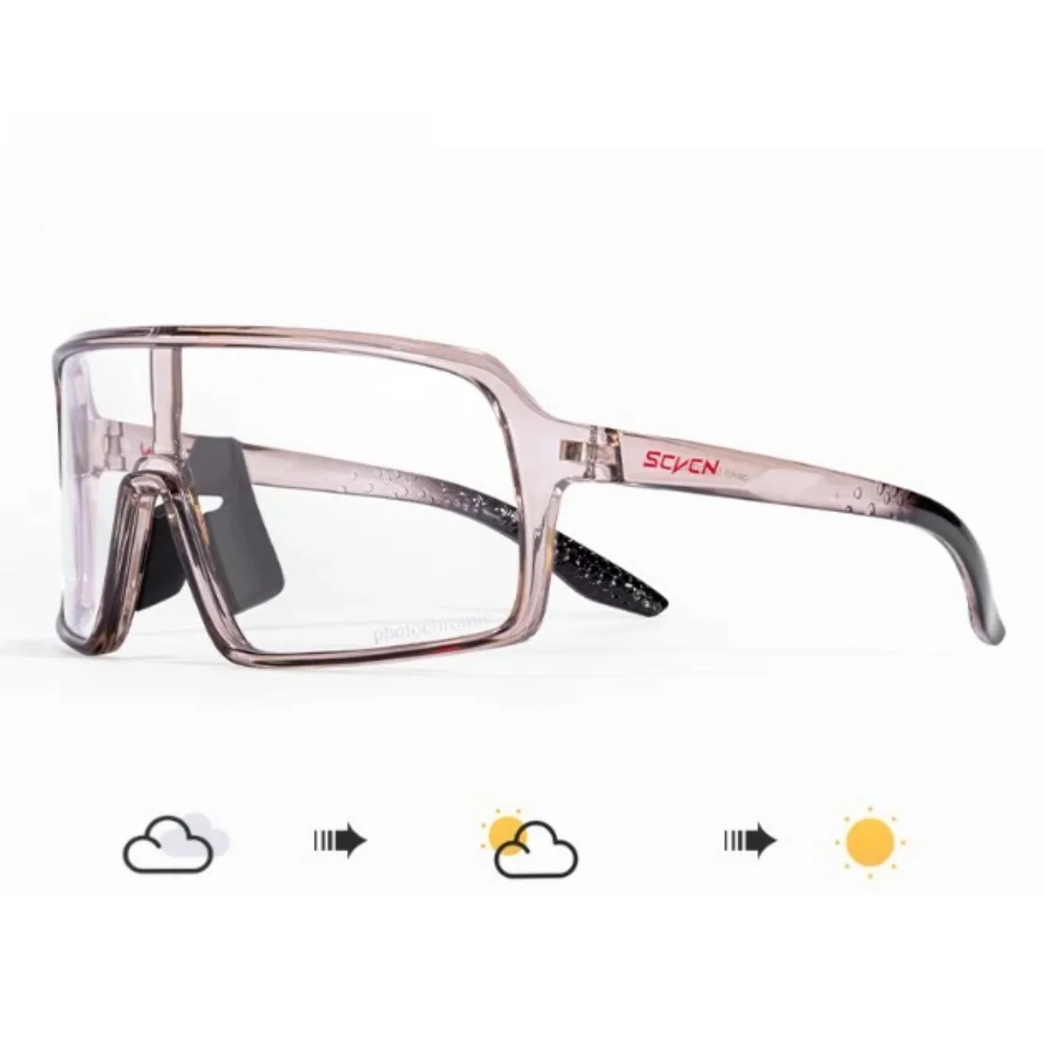 SCVCN Photochromic Sunglasses for Men Fashion Outdoor Sports Bicycle Cycling Glasses Woman Riding Goggles Eyewear Accessories
