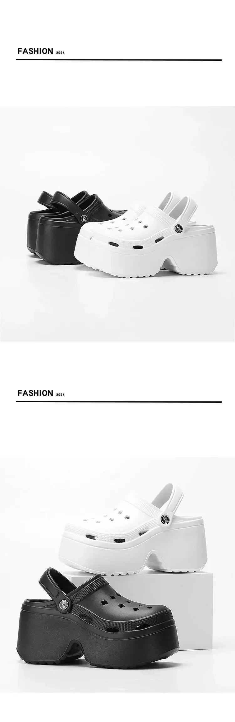 Women’s Summer Platform Clogs – Thick Sole, Non-Slip Beach & Casual Sandals