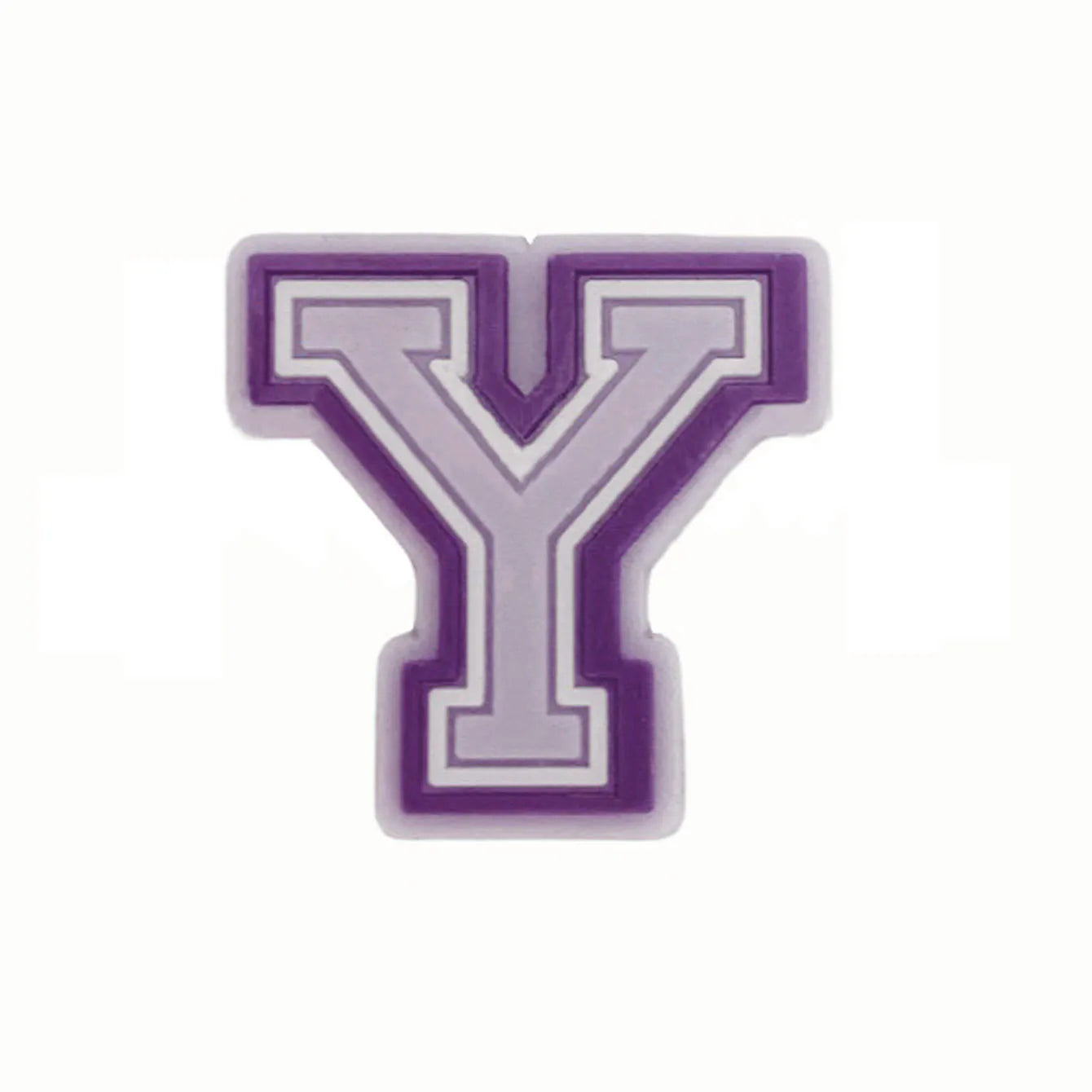 Purple Alphabet Letter Pins Shoe Charms for Crocs Clog Bubble Slides Accessories DIY Shoe Decoration Buckle Charms Party Gifts