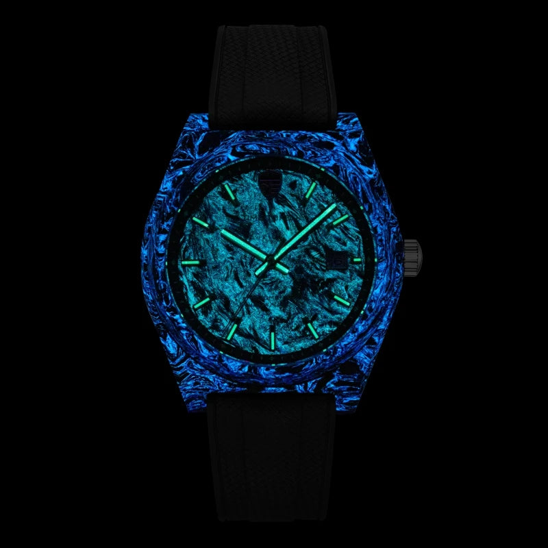 Luxury 40mm Carbon Automatic Diver Watch