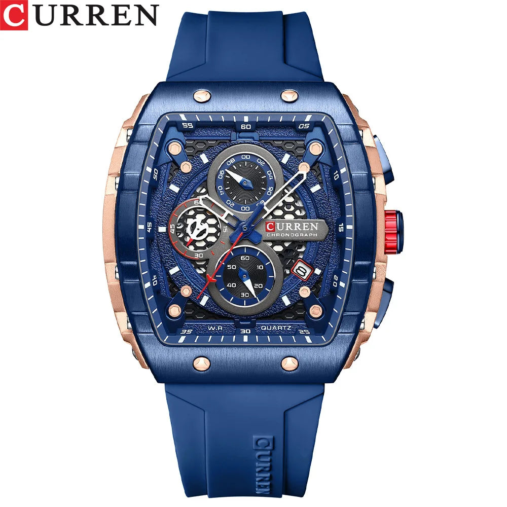 CURREN 8442 Men’s Luminous Chronograph Wristwatch