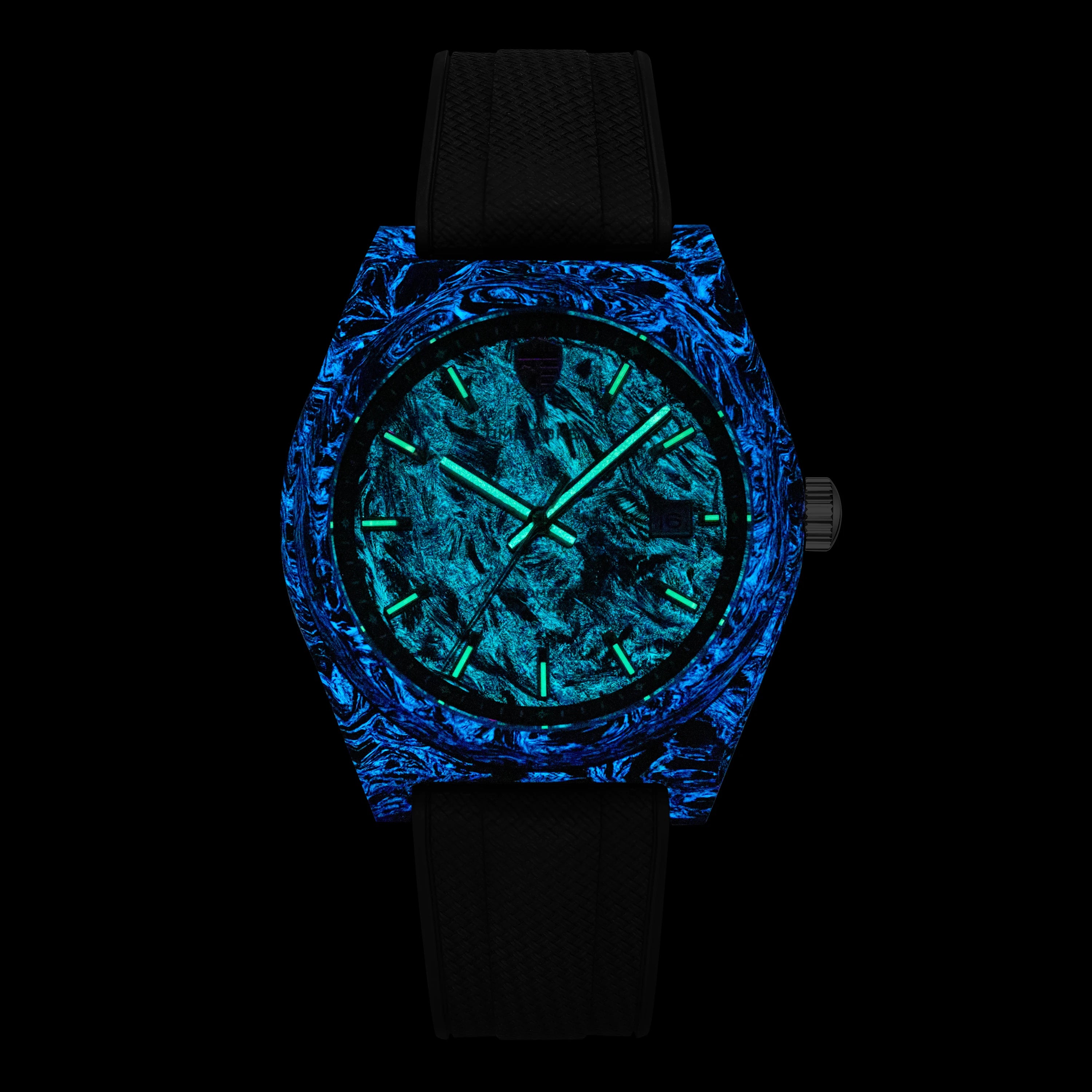 Luxury 40mm Carbon Automatic Diver Watch