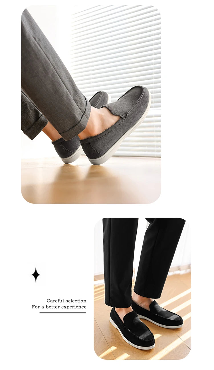 2025 Spring Men’s Leather Casual Shoes – Thick-Soled, British Style, Fashionable Sports Sneakers