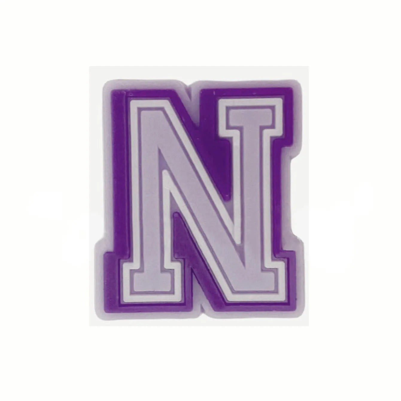 Purple Alphabet Letter Pins Shoe Charms for Crocs Clog Bubble Slides Accessories DIY Shoe Decoration Buckle Charms Party Gifts