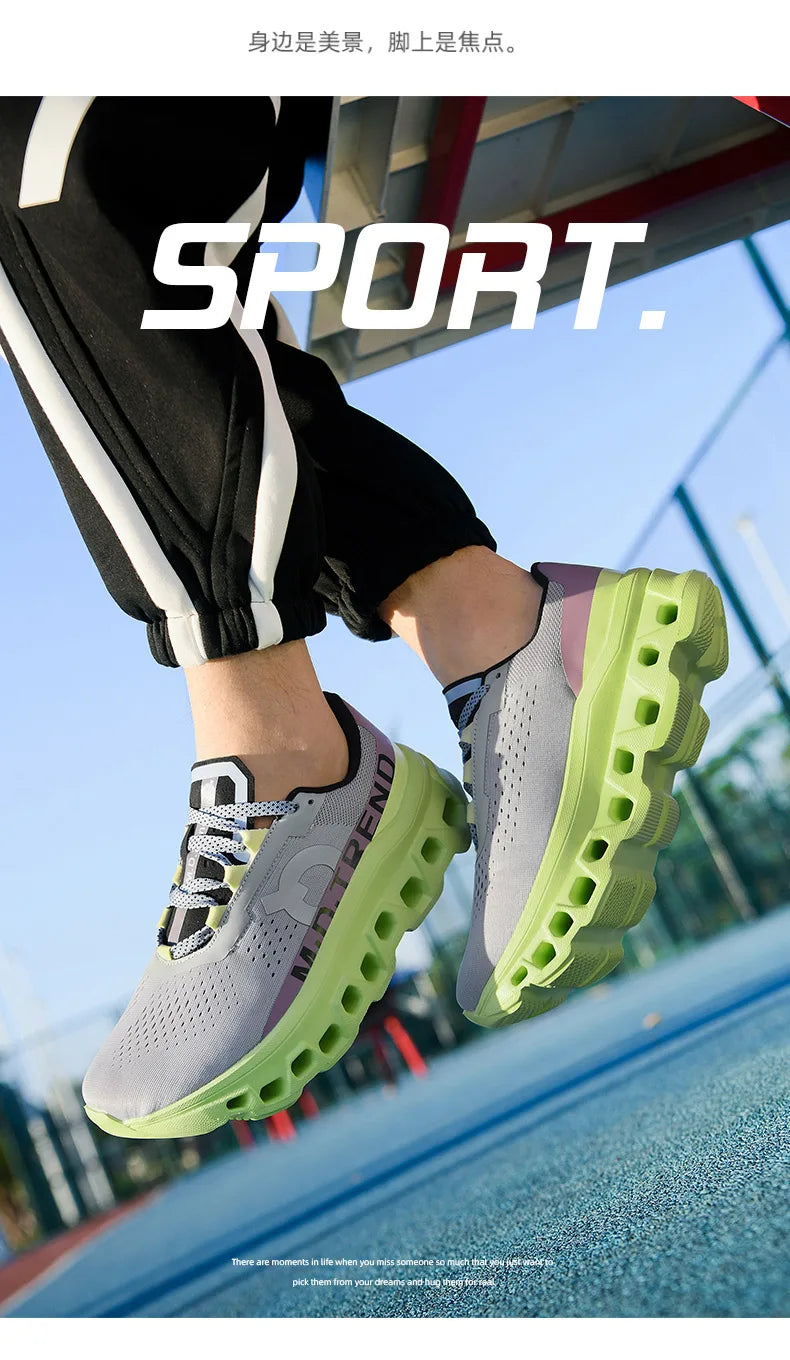 Men’s Sports Sneakers – Comfortable, Lightweight, Air-Cushion Running & Outdoor Shoes