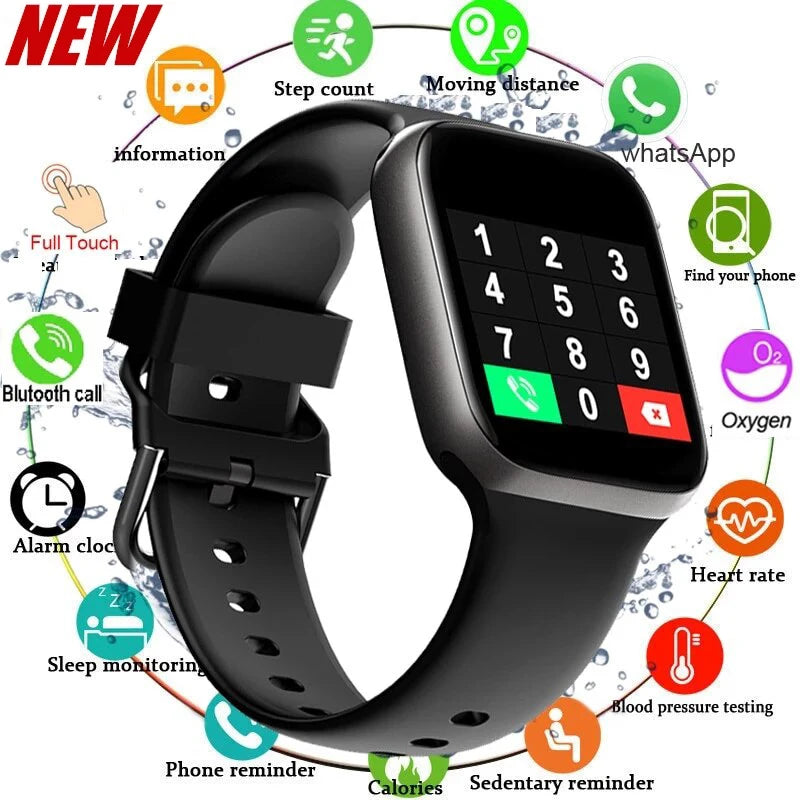 116plus Smart Watch Men and Women Full Touch Screen Sport Fitness Watch Man IP67 Waterproof Bluetooth For Ios Android Smartwatch