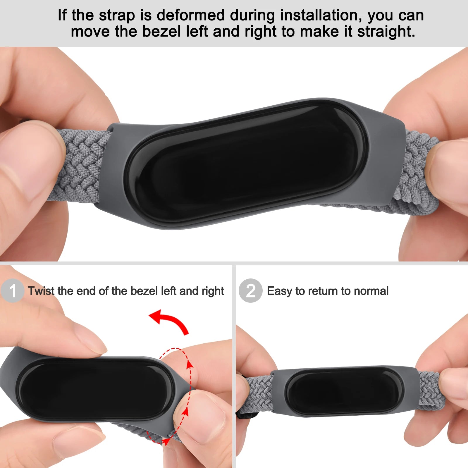 Elastic Braided Nylon Strap for Mi Band & Amazfit