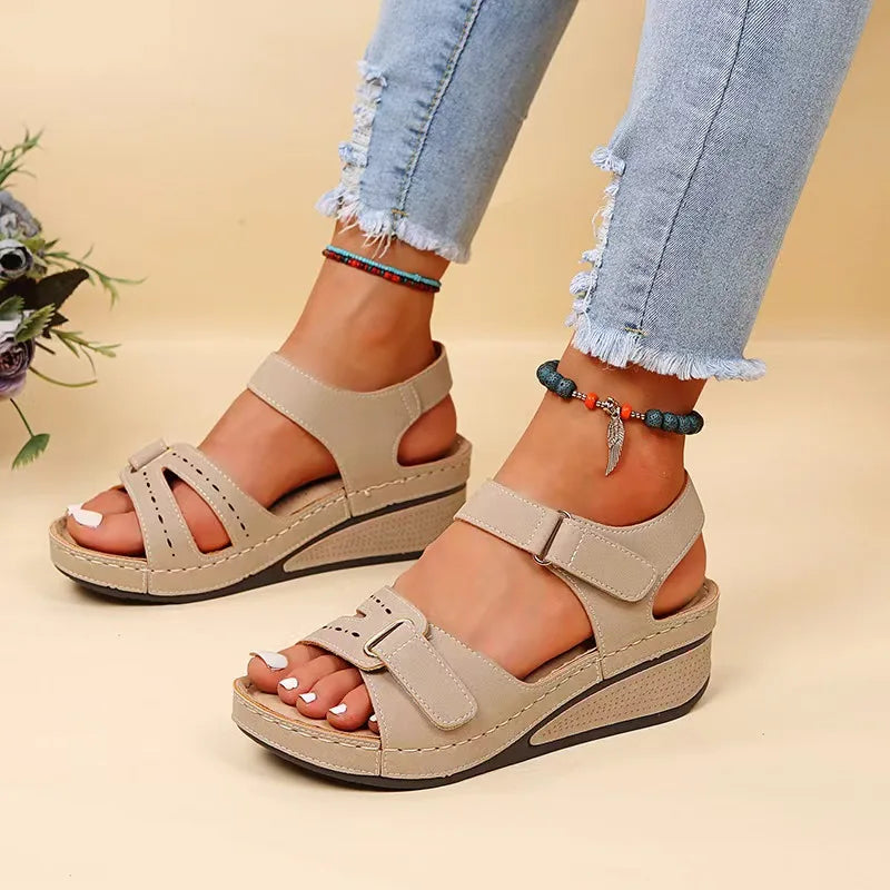 Women’s 2025 Soft Sandals – Slip-On Open-Toe Shoes for Walking & Party