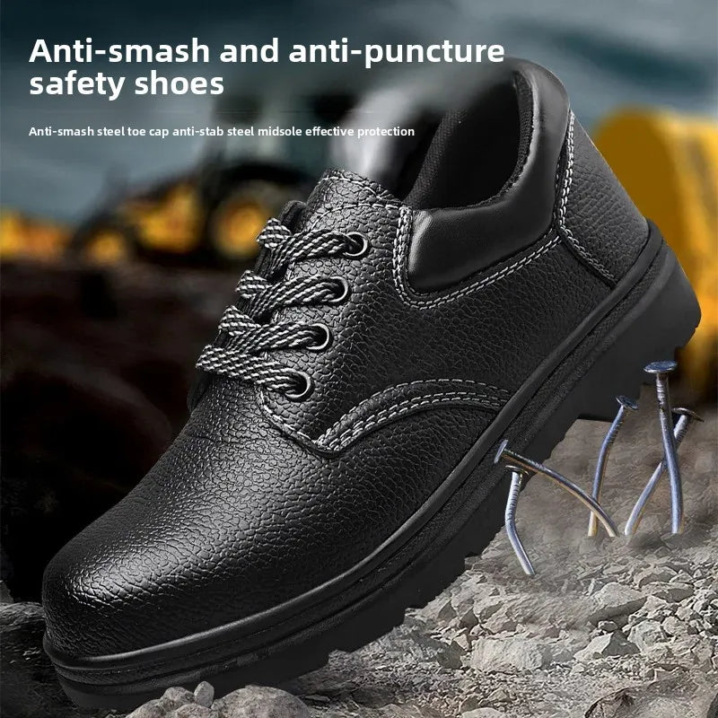 Men’s Safety Work Shoes – Steel Toe, Lightweight, Comfortable, Anti-Impact & Anti-Stab
