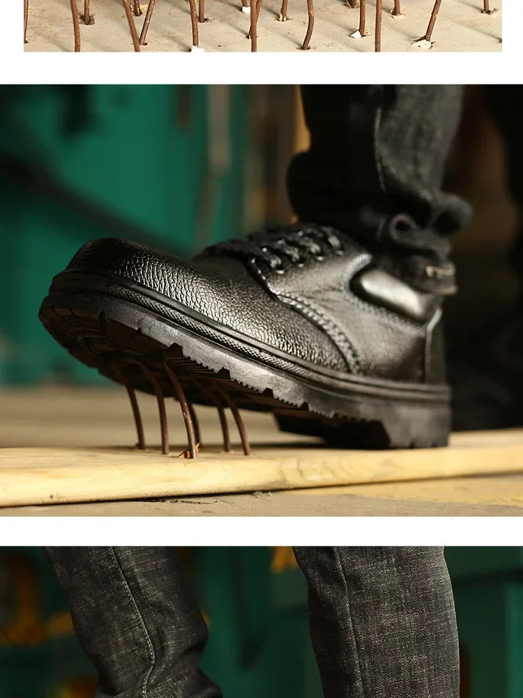 Men’s Safety Work Shoes – Steel Toe, Lightweight, Comfortable, Anti-Impact & Anti-Stab