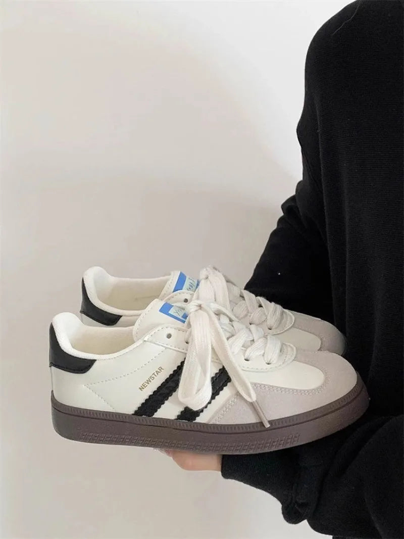 Women’s Casual Sneakers – Lace-Up Vulcanized, Luxury Tennis & Running Shoes