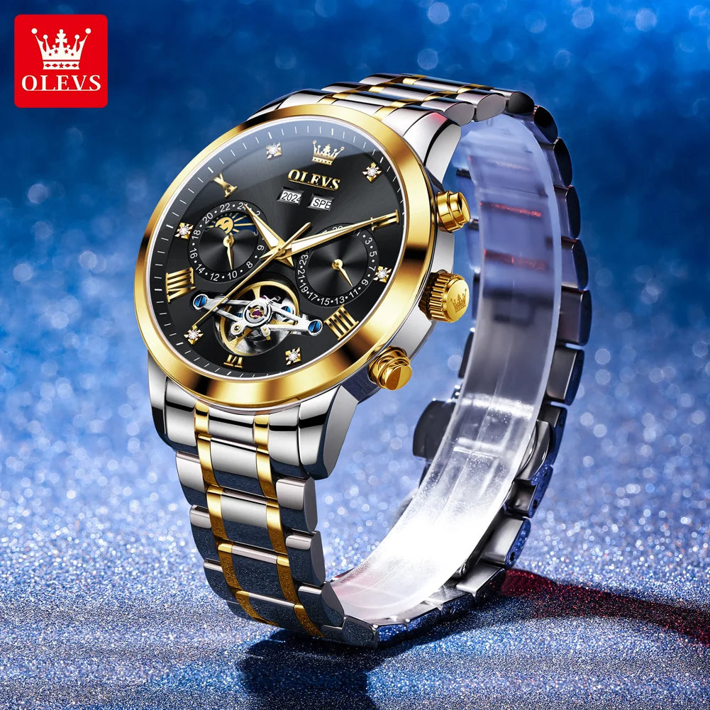 OLEVS 7029 Men’s Moon Phase Automatic Watch