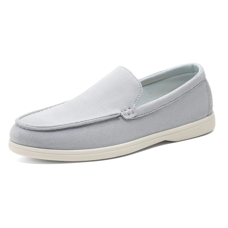 2025 Spring Men’s Leather Casual Shoes – Thick-Soled, British Style, Fashionable Sports Sneakers