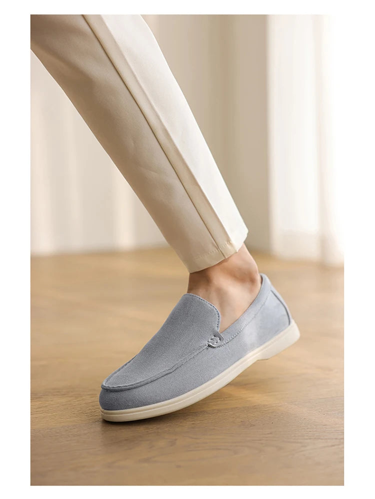 2025 Spring Men’s Leather Casual Shoes – Thick-Soled, British Style, Fashionable Sports Sneakers