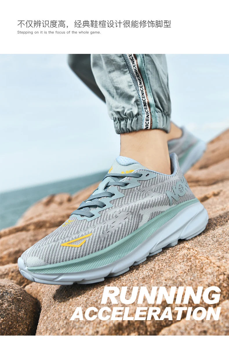 Unisex Running Sneakers – Cushioned, Professional Athletic Shoes for Marathon & Tennis