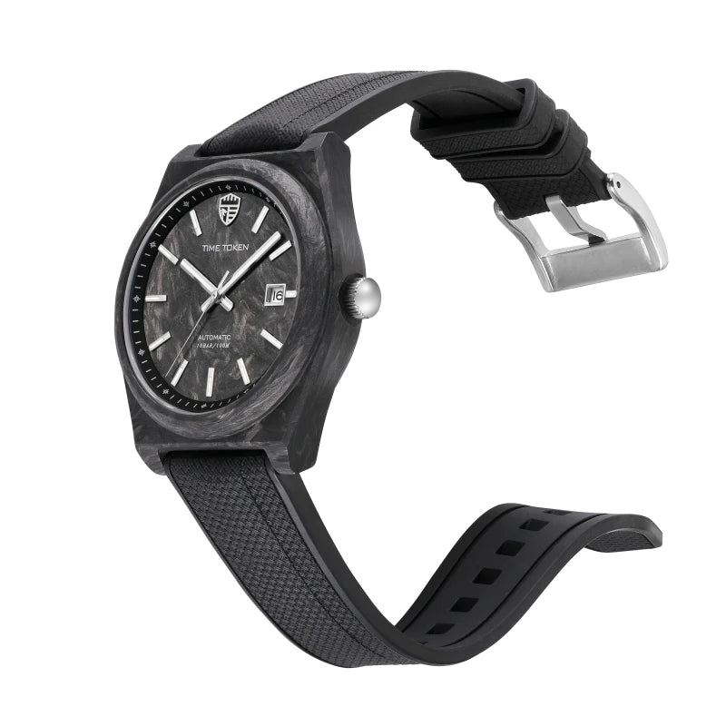 Luxury 40mm Carbon Automatic Diver Watch