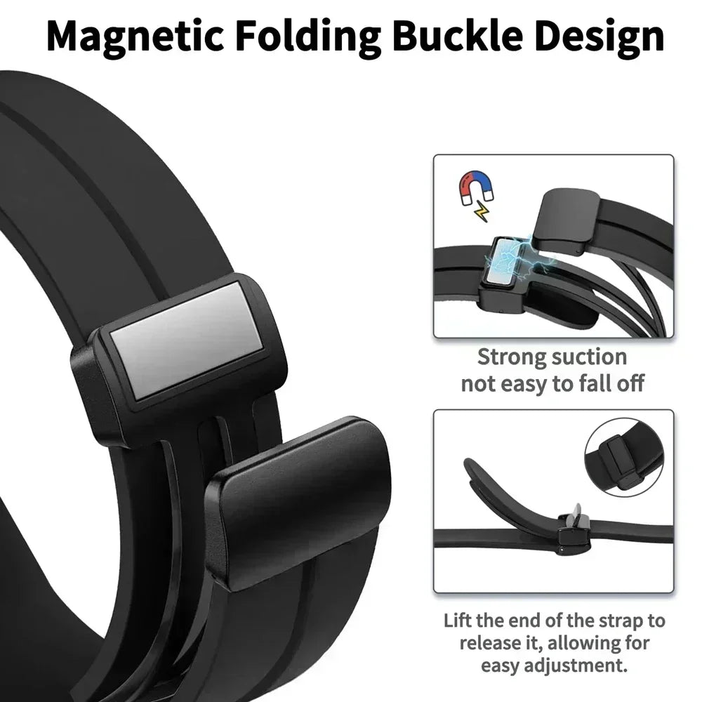 22mm Magnetic Silicone Strap for CMF Watch Pro