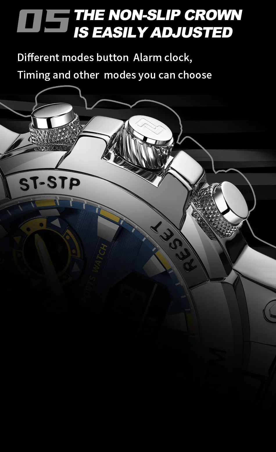 NAVIFORCE Dual Display Men’s Quartz Watch – Outdoor Style