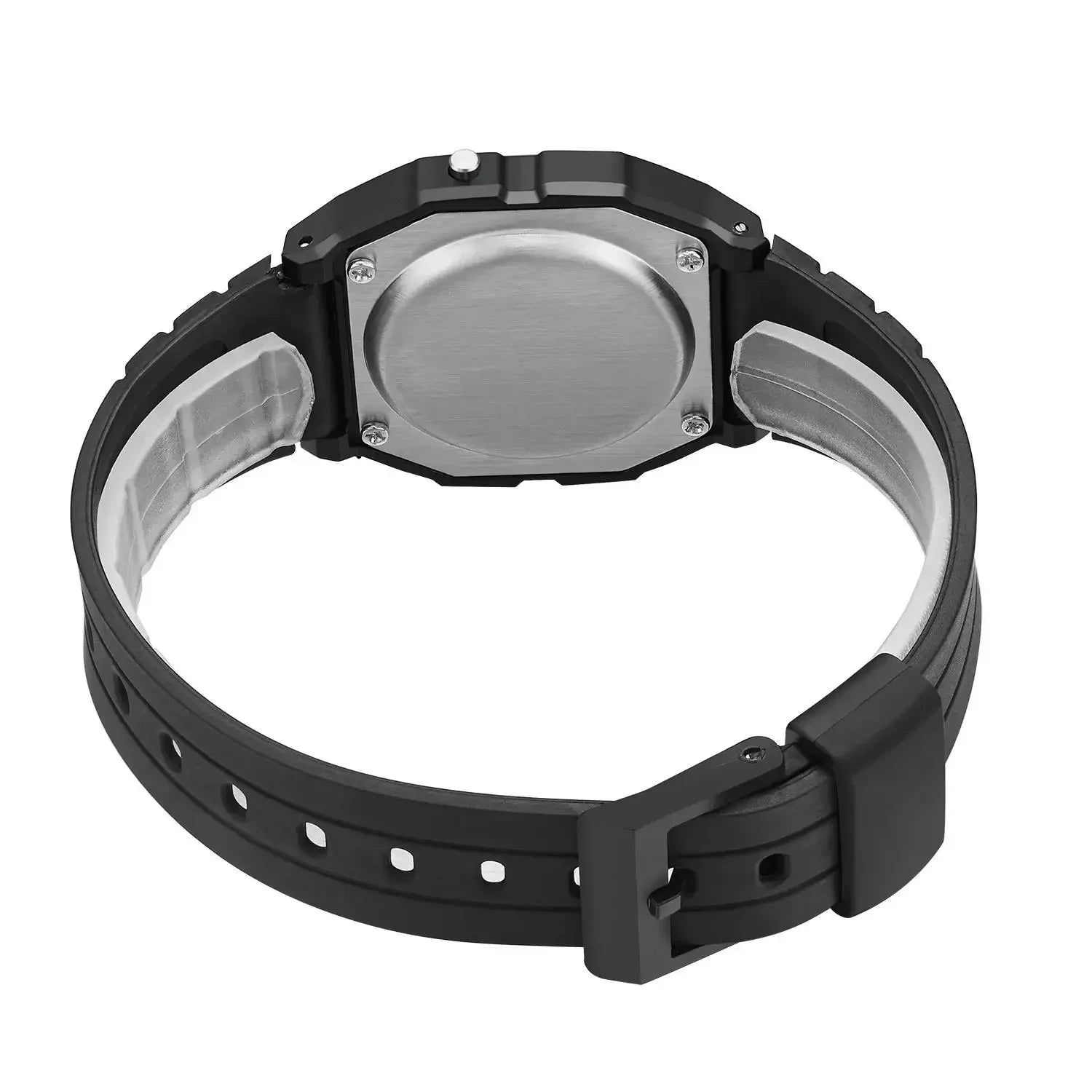 Simple Square LED Sports Watch – Casual Men’s Digital Silicone Wristwatch