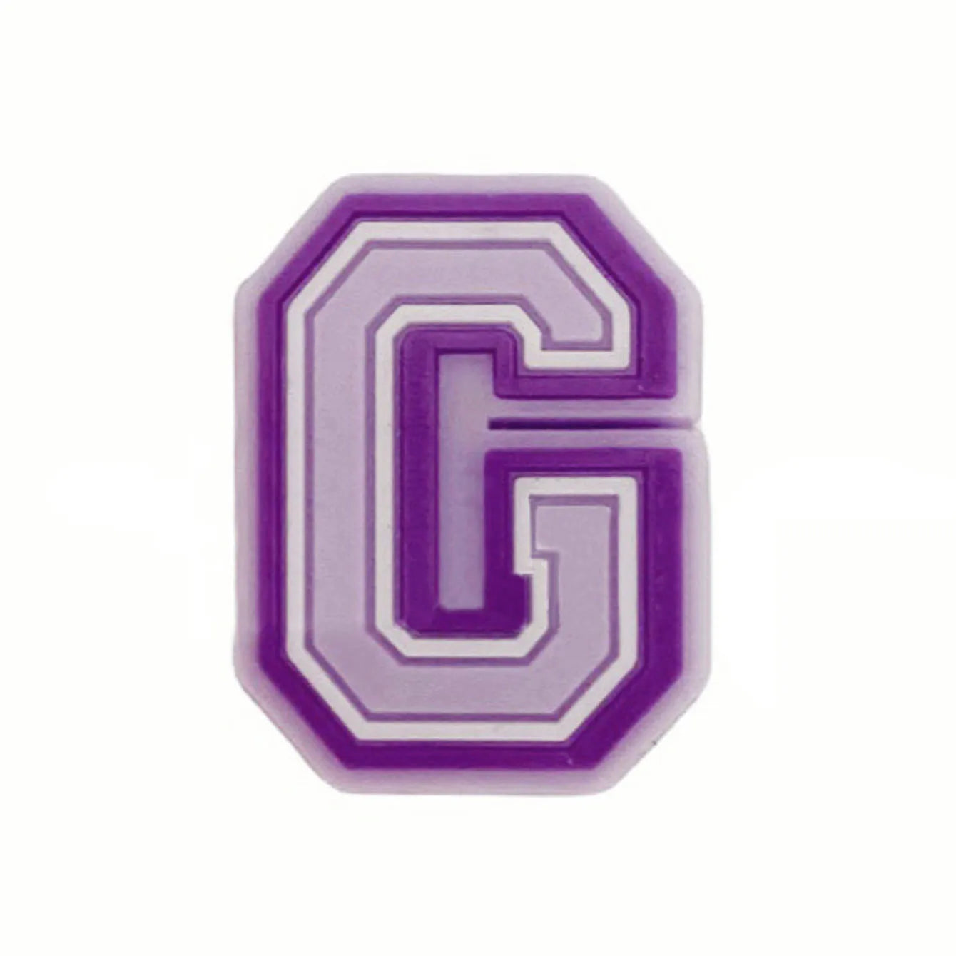 Purple Alphabet Letter Pins Shoe Charms for Crocs Clog Bubble Slides Accessories DIY Shoe Decoration Buckle Charms Party Gifts