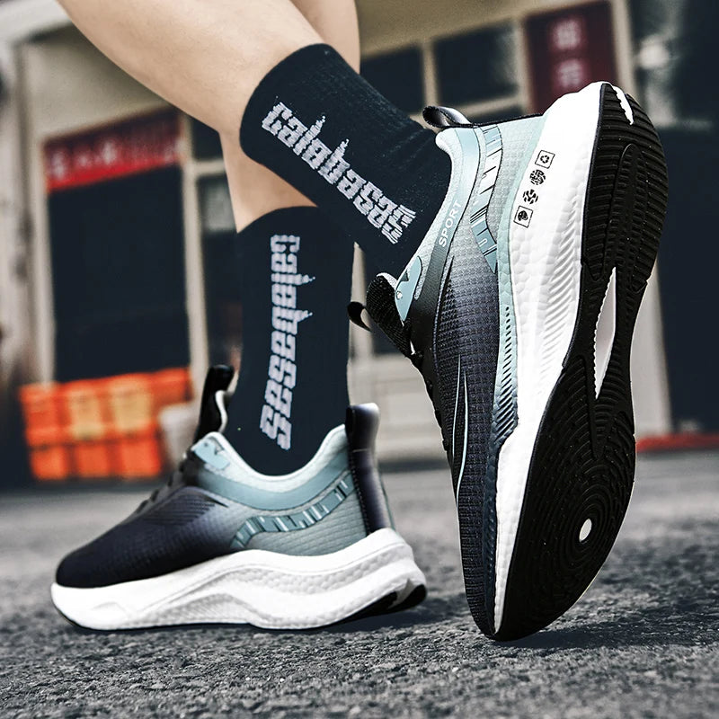 Men’s Athletic Sneakers – Lightweight, Breathable, Air Cushion, Non-Skid Running Shoes