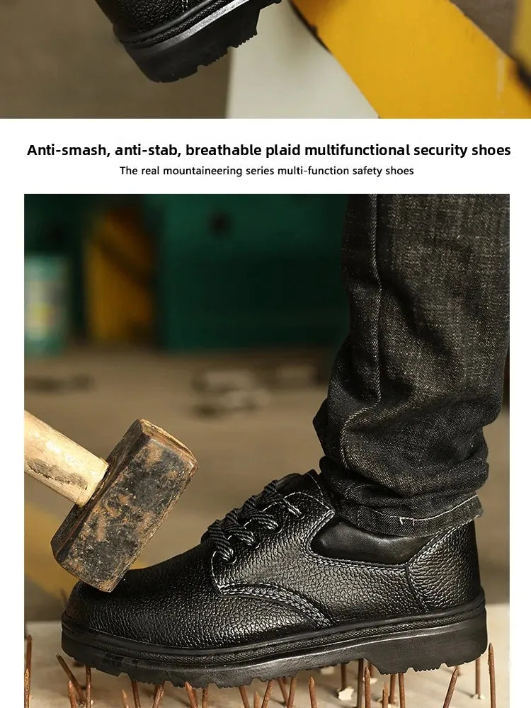 Men’s Safety Work Shoes – Steel Toe, Lightweight, Comfortable, Anti-Impact & Anti-Stab