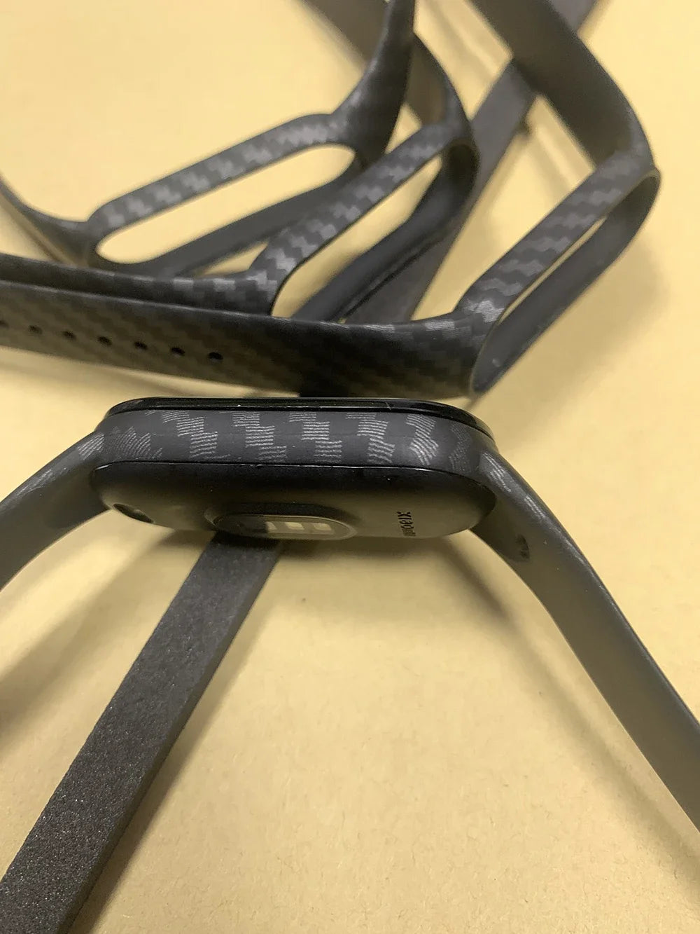 Xiaomi Mi Band 3‑7 Carbon Fiber Silicone Strap