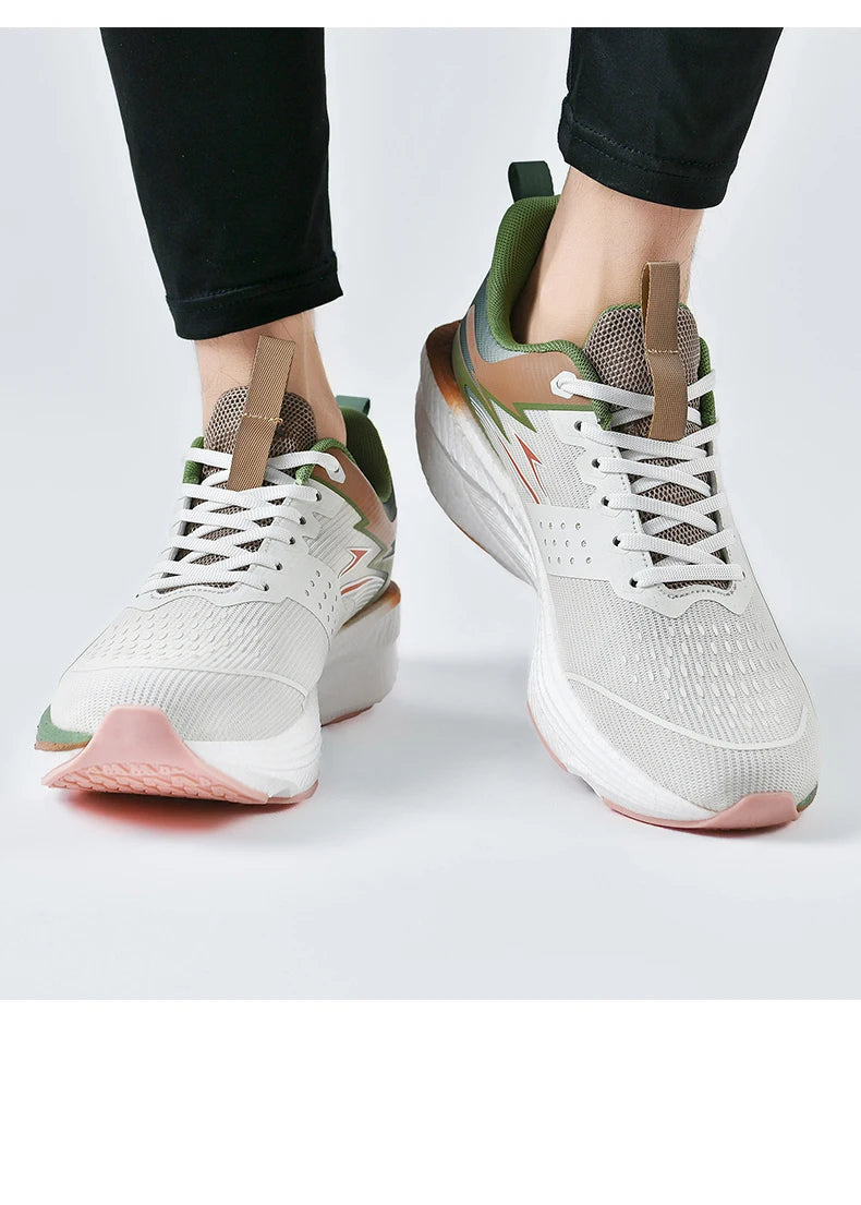 Marathon Running Sneakers – Lightweight, Shock-Absorbing, Breathable Mesh with Carbon Plate